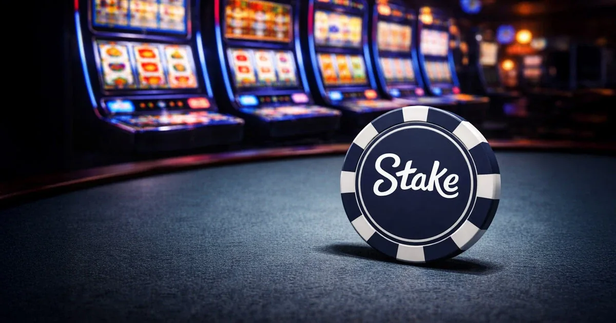 Ficha do Stake na mesa do cassino